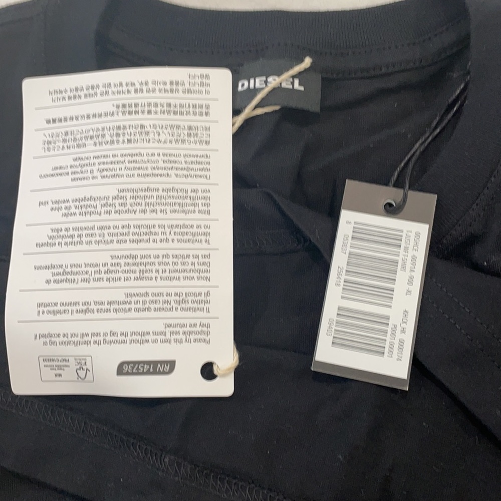 Diesel tshirt blk nwt - Picture 6 of 10